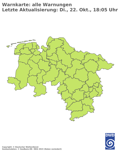 Aktuelle Wetterwarnungen für  Lüchow-Dannenberg